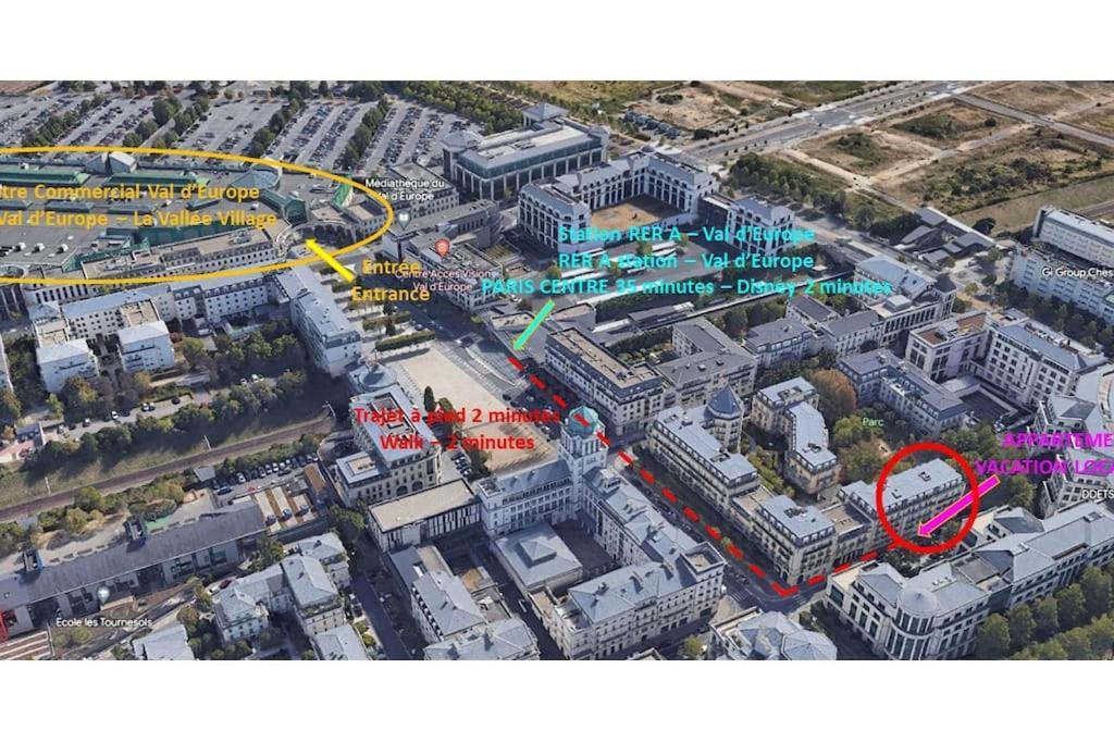 Appartement Familial 8 Personnes Proche De Disney Et Paris Шеси Экстерьер фото